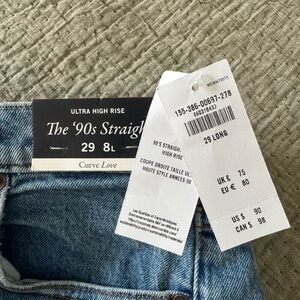 Abercrombie & Fitch '90s Straight Jeans - Light Blue